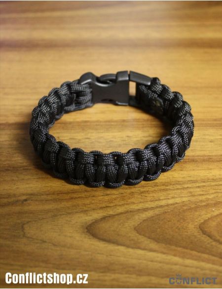 Paracord náramek Černý