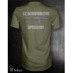 Tričko CZ Škorpion Evo Operator olivová S