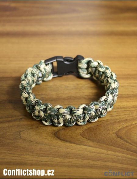 Paracord náramek Woodland