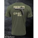 Tričko CZ Operator F-OR-SR olivová L