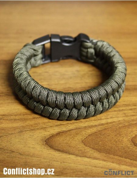 Paracord náramek Oliva Fishtail