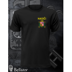 T-shirt Firefighters print left breast black