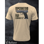 T-shirt CZ Operator Walther PDP Compact 4 sand