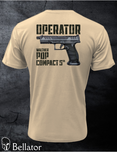 T-shirt CZ Operator Walther PDP Compact 4 sand