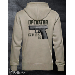 Mikina Operator CZ P-10 S OR světle šedá XXL