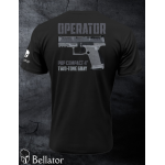Tričko Operator Walther PDP Compact 4 Two-Tone Gray černá S