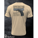 Tričko CZ Operator  Walther PDP Compact Steel Frame 4 pouštní L