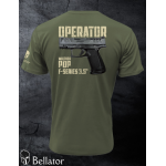 Tričko CZ Operator  Walther PDP F-Series 3.5 olivová M