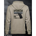Mikina Operator Walther PDP F-Series 3.5 šedá světlá XL