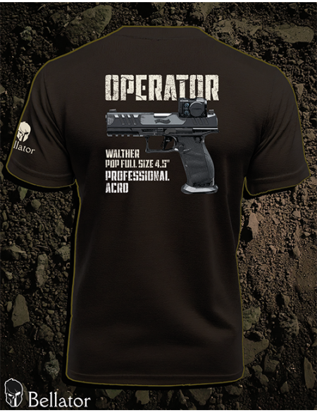 T-shirt CZ Operator Walther PDP Full Size 4.5 Professional ACRO black