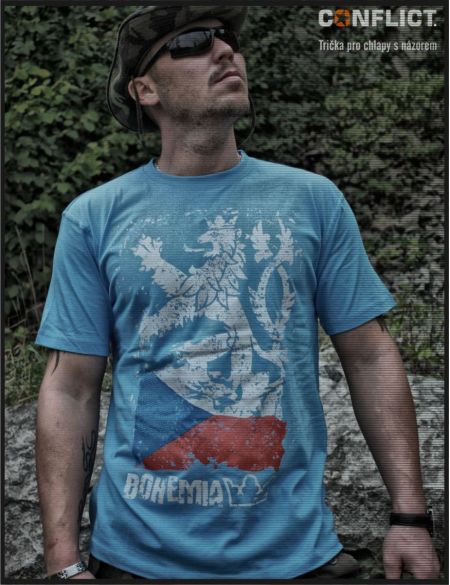 Tričko Bohemia S modrá
