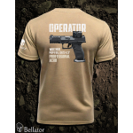 Tričko CZ Operator Walther PDP Full Size 4.5 Professional ACRO pouštní M