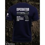 Tričko CZ Operator Walther PDP Full Size 4.5 Professional ACRO navy M
