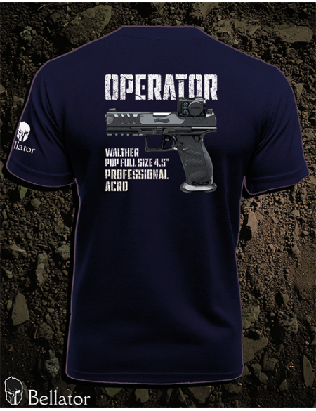 Tričko CZ Operator Walther PDP Full Size 4.5 Professional ACRO černá