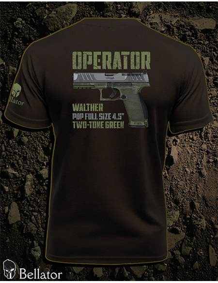 Tričko CZ Operator Walther PDP Full Size 4.5 Two-Tone Green černá