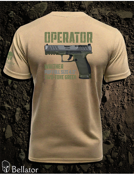 Tričko CZ Operator Walther PDP Full Size 4.5 Two-Tone Green pouštní