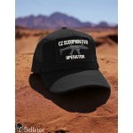 Hat with a lion mesh Conflict Olive