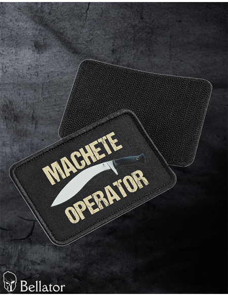 Machete Operator patch with velcro, black
