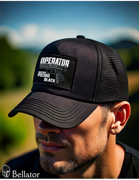 Kšiltovka Walther PD380 Black pro patch