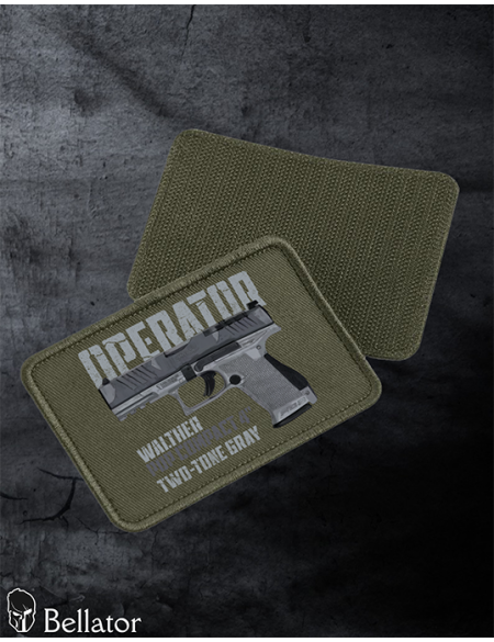 Nášivka Walther PDP Compact 4 Two-Tone Gray se suchým zipem