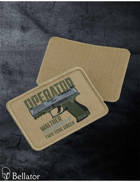 Nášivka Walther PDP Compact 4 Two-Tone Green se suchým zipem