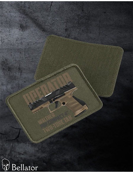 Nášivka Walther PDP Compact 4 Two-Tone Tan se suchým zipem
