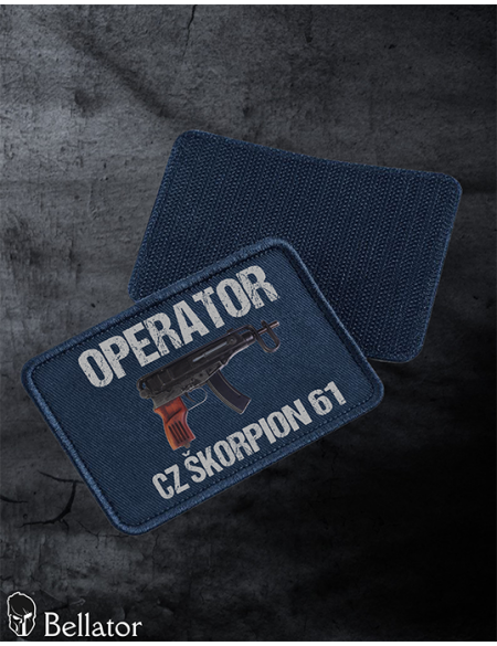 Nášivka Scorpion 61 Operator se suchým zipem navy