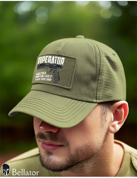 Kšiltovka Walther PDP Full Size 5 Two-Tone Gray pro patch černá