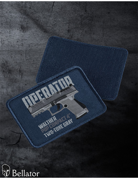 Nášivka Walther PDP Full Size 5 Two-Tone Gray se suchým zipem černá