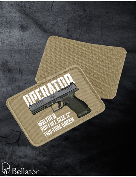 Nášivka Walther PDP Full Size 5 Two-Tone Green se suchým zipem