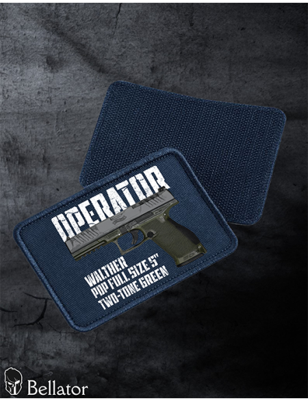 Nášivka Walther PDP Full Size 5 Two-Tone Green se suchým zipem černá