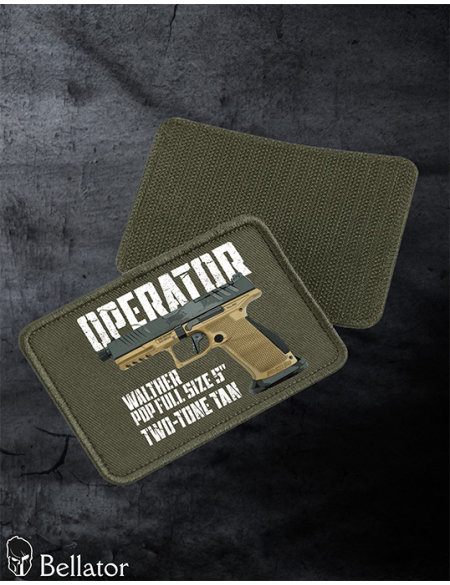 Nášivka Walther PDP Full Size 5 Two-Tone Tan se suchým zipem