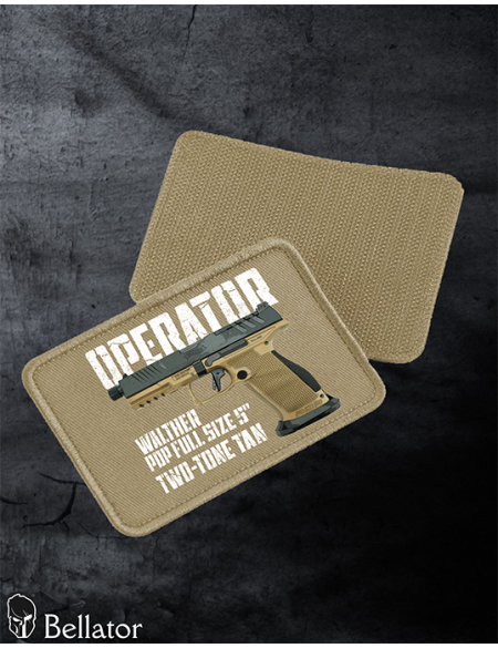 Nášivka Walther PDP Full Size 5 Two-Tone Tan se suchým zipem