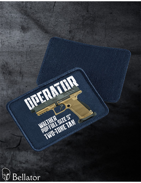 Nášivka Walther PDP Full Size 5 Two-Tone Tan se suchým zipem černá