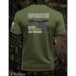 Tričko Operator Walther PDP Full Size 5 Two-Tone Gray olivová S