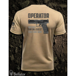 Tričko Operator Walther PDP Full Size 5 Two-Tone Gray pouštní M