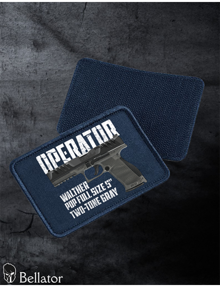 Nášivka Walther PDP Full Size 5 Two-Tone Gray se suchým zipem černá