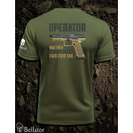 Tričko Operator Walther PDP Full Size 5 Two-Tone Tan olivová S