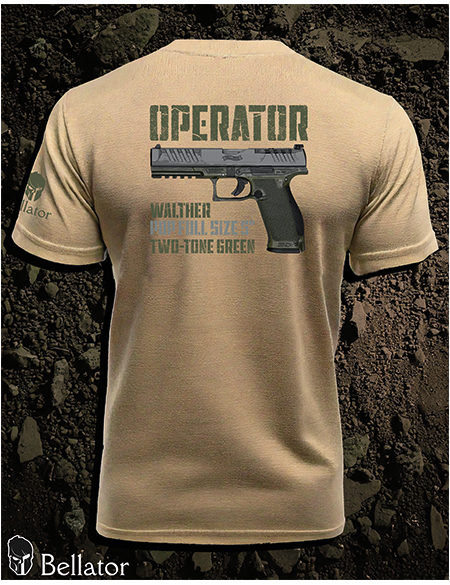 Tričko Operator Walther PDP Full Size 5 Two-Tone Green černá