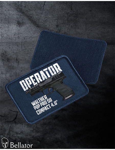 Nášivka Walther PDP Pro SD Compact 4.6 se suchým zipem černá