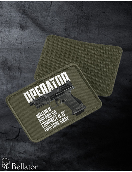 Nášivka Walther PDP Pro SD Compact 4.6 Two-Tone Gray se suchým zipem