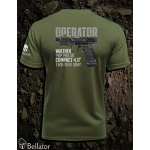 Tričko Operator Walther PDP Pro SD Compact 4.6 Two-Tone Gray olivová S