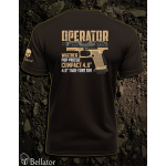 Tričko Operator Walther PDP Pro SD Compact 4.6 Two-Tone Tan černá S
