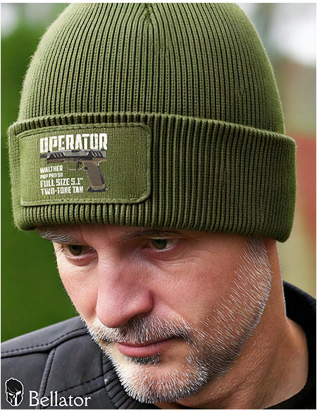 Operator Walther PDP Pro SD Full Size 5.1 Two-Tone Tan Knit Hat Black