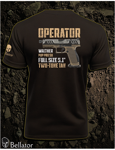 Tričko Operator Walther PDP Pro SD Full Size 5.1 Two-Tone Tan černá