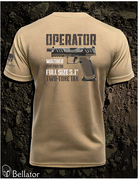 Tričko Operator Walther PDP Pro SD Full Size 5.1 Two-Tone Tan černá