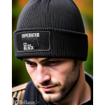 Pletená čepice s nášivkou Operator Walther PPK Black černá