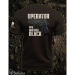 Tričko Operator Walther PPK black černá S