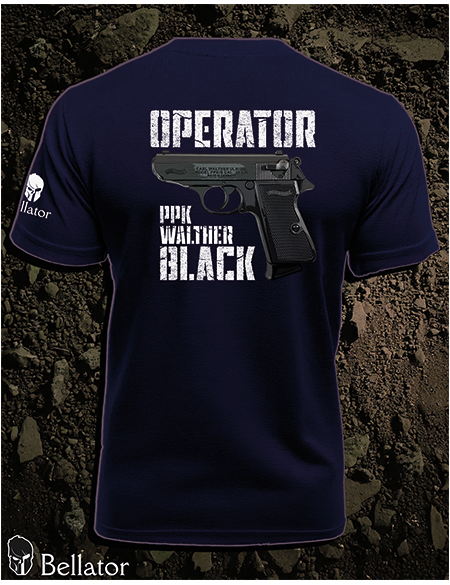 Tričko Operator Walther PPK black černá