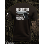 T-shirt Operator Walther PPK Stainless black